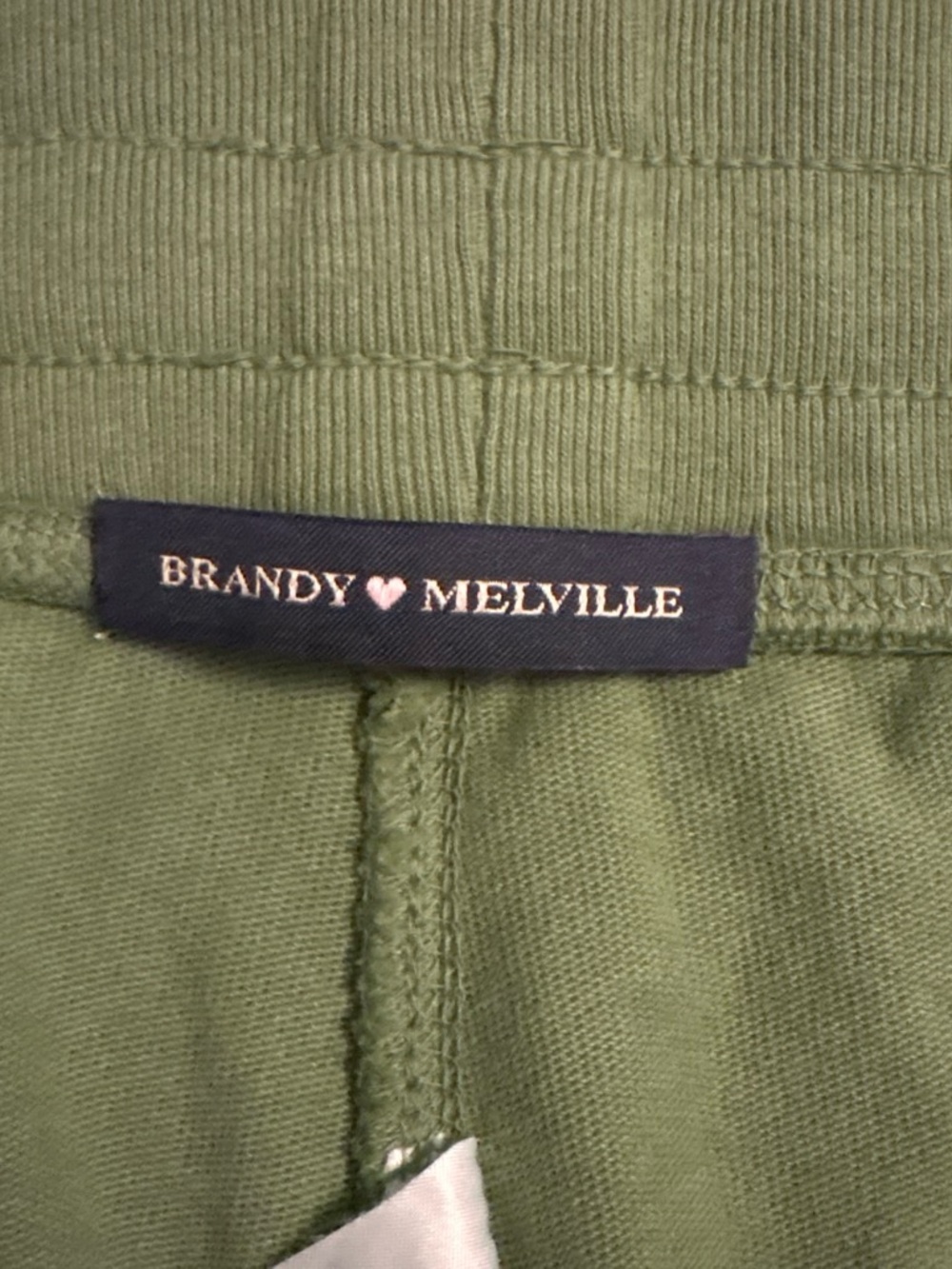 Brandy Melville Matcha Green Sweat Shorts - Picture 4 of 4